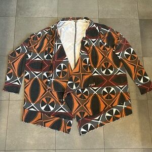 Free People Paisley Oversized Cotton Jacket